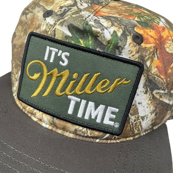 NWT Miller Lite Beer Camo Hat It's Miller Time - Picture 3 of 14